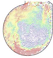 Описание: D:DocНаукаВихревая топкаНовая модель-2PIV-август_2013ОбработкаВекторные поляРасход 1-1мгновенное 2 z=80.jpg