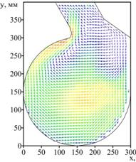 Описание: D:DocНаукаВихревая топкаНовая модель-2PIV-август_2013ОбработкаВекторные поляРасход 1-11-1_z=15.jpg